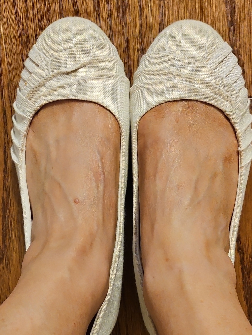 American Eagle Cream Ballet Flats - Lightweight Everyday Shoes